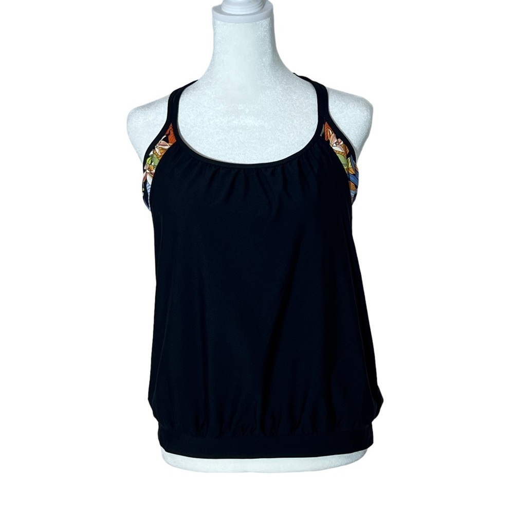 NEXT Double Up Tankini Tropical Vibration Tank Top, Size 36 B/C